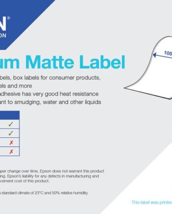 Epson Premium Etiketter Mat   Rulle    Rulle A6  10   Cm   35