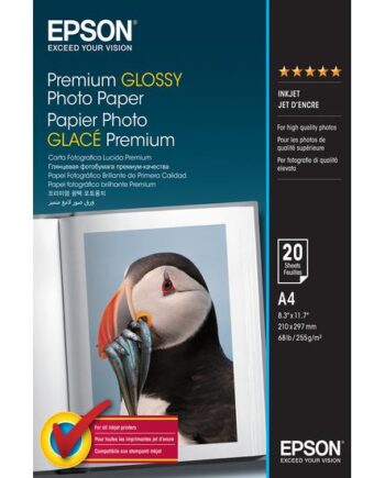 Epson Premium Fotopapir Skinnende 20 Ark A4 255