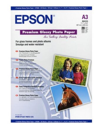 Epson Premium Fotopapir Skinnende 20 Ark A3 255 Gsm