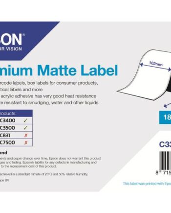 Epson Premium Mærkater Fortløbende Papir Mat   Rulle    Rulle  10   Cm   35