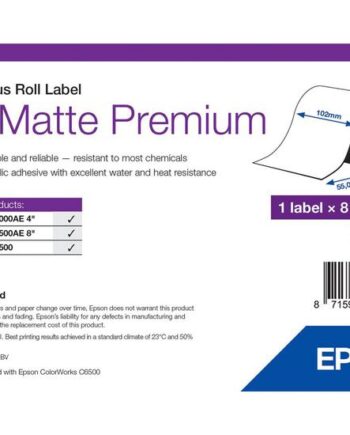 Epson Premium Mærkater Fortløbende Papir Mat   Rulle    Rulle  10   Cm   55