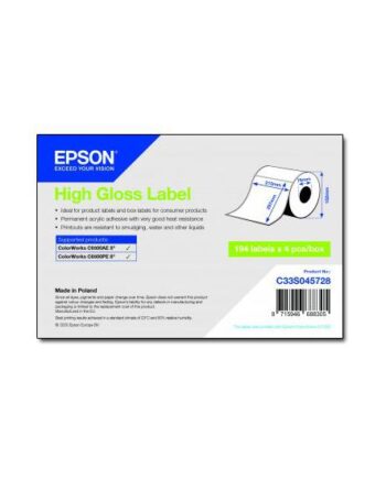 Epson Pressestempel Skæreetikette Høj-skinnende 776 Etikette    A4