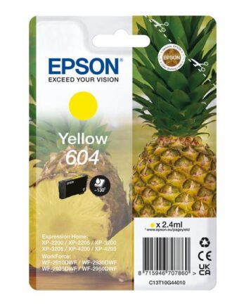 Epson 604 Singlepack Gul Original Blækpatron
