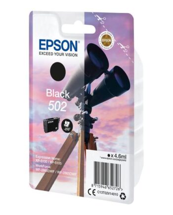Epson 502 Sort Original Blækpatron