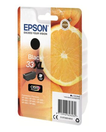 Epson 33    Sort Original Blækpatron