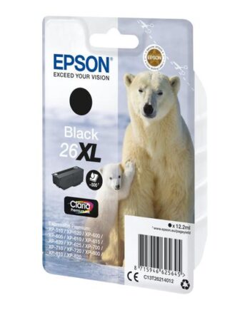 Epson 26    Sort Original Blækpatron