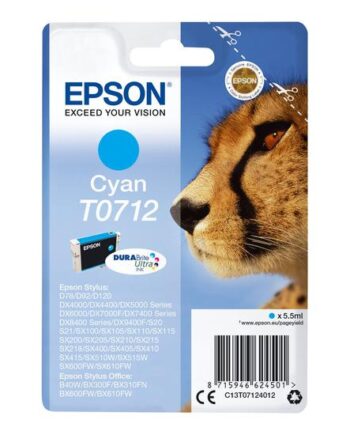 Epson T0712 Cyan Original Blækpatron