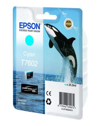 Epson T7602 Cyan Original Blækpatron