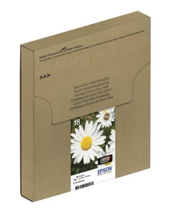 Epson T1806 Easy Mail Packaging   Pakker Sort  Gul  Cyan  Magenta Original Blækpatron