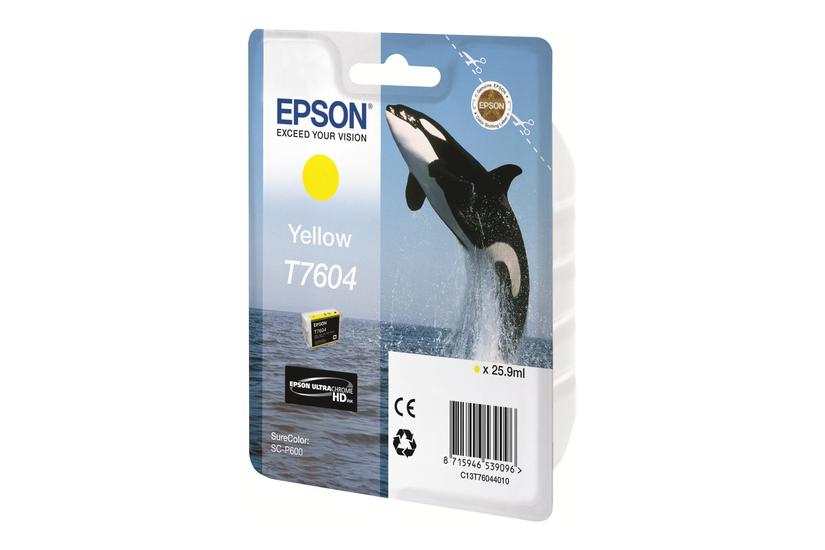 Epson T7604 Gul Original Blækpatron