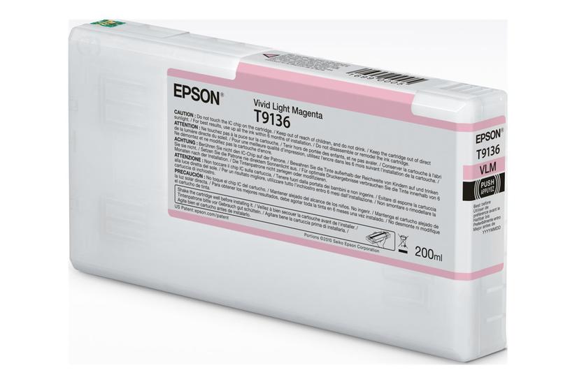 Epson T9136 Levende Lyserød Original Blækpatron