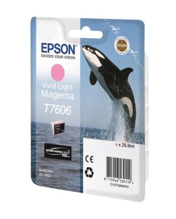 Epson T7606 Levende Lyserød Original Blækpatron