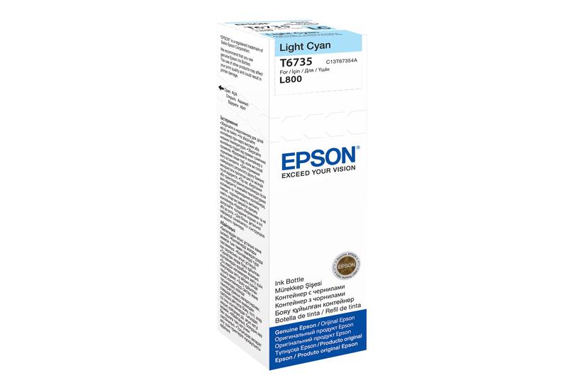 Epson T6735 Lys Cyan Original Blækrefill