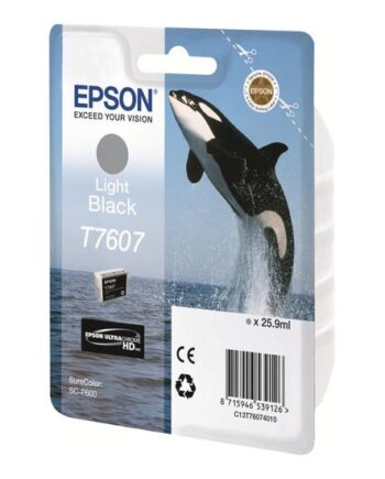 Epson T7607 Lys Sort Original Blækpatron
