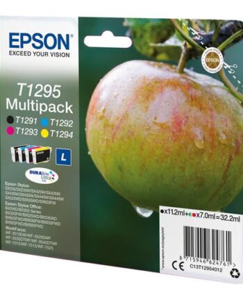 Epson T1295 Multipack   Pakker   Størrelse Sort  Gul  Cyan  Magenta Original Blækpatron