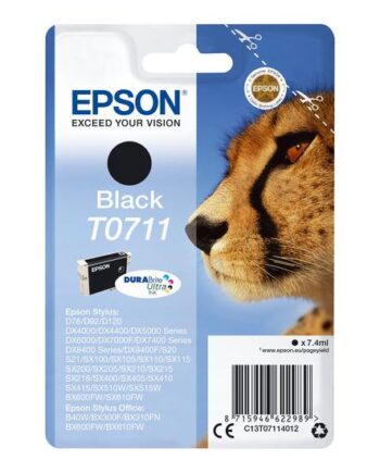 Epson T0711 Sort Original Blækpatron