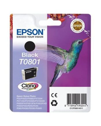 Epson T0801 Sort Original Blækpatron