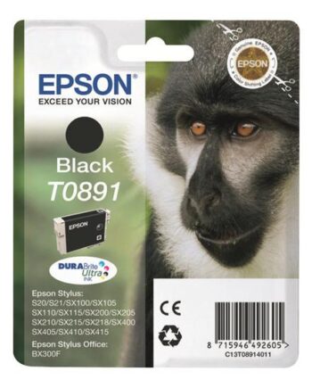 Epson T0891 Sort Original Blækpatron