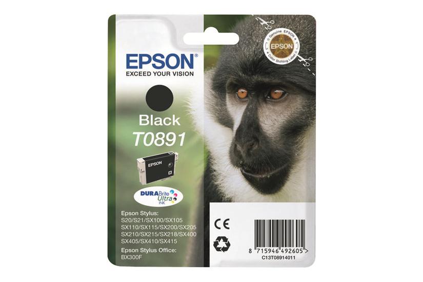Epson T0891 Sort Original Blækpatron