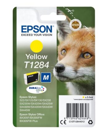 Epson T1284 Størrelse   Gul Original Blækpatron