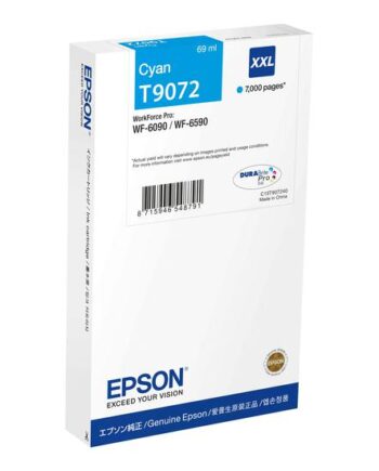 Epson T9072 Størrelse    Cyan Original Blækpatron