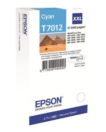 Epson T7012 Størrelse    Cyan Original Blækpatron