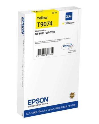 Epson T9074 Størrelse    Gul Original Blækpatron