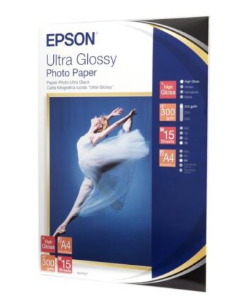 Epson Ultra Glossy Photo Paper Fotopapir Skinnende 15 Ark A4