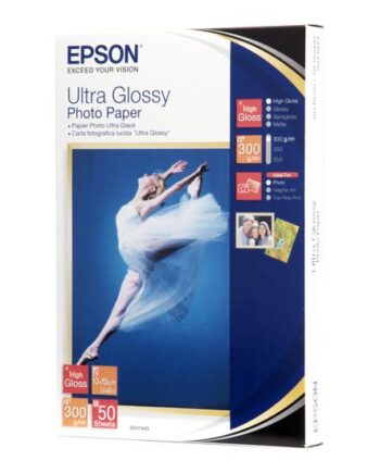Epson Ultra Glossy Photo Paper Fotopapir Skinnende 50 Ark 100   150 Mm