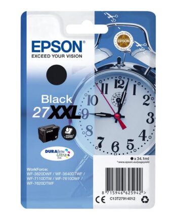 Epson 27x    Sort Original Blækpatron