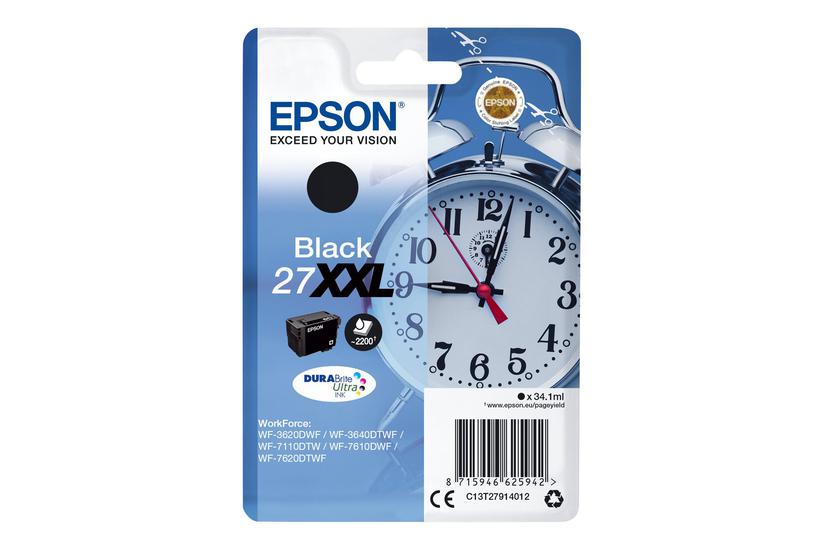 Epson 27x Sort Original Blækpatron