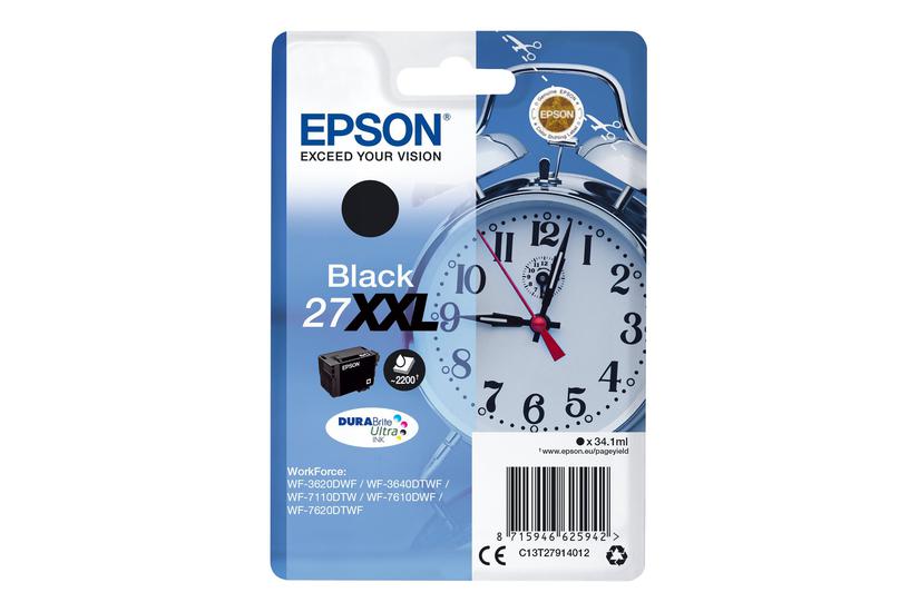 Epson 27x    Sort Original Blækpatron