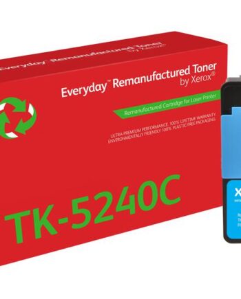 Everyday Cyan Kompatibel Genproduceret Tonerpatron  Alternativ Til: Kyocera Tk-5240c  Green World Alliance Returneringsprogram