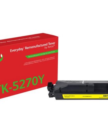 Everyday Gul Kompatibel Genproduceret Tonerpatron  Alternativ Til: Kyocera Tk-5270y  Green World Alliance Returneringsprogram