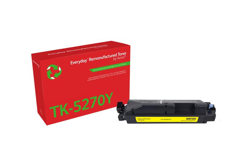 Everyday Gul Kompatibel Genproduceret Tonerpatron Alternativ Til: Kyocera Tk-5270y Green World Alliance Returneringsprogram