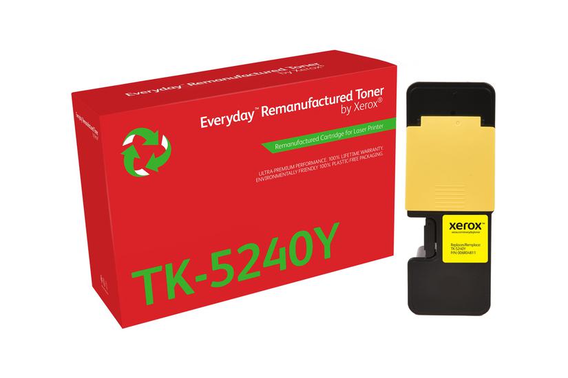 Everyday Gul Kompatibel Genproduceret Tonerpatron Alternativ Til: Kyocera Tk-5240y Green World Alliance Returneringsprogram