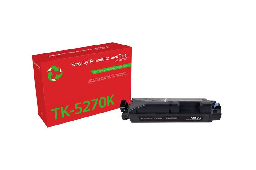 Everyday Sort Kompatibel Genproduceret Tonerpatron Alternativ Til: Kyocera Tk-5270k Green World Alliance Returneringsprogram