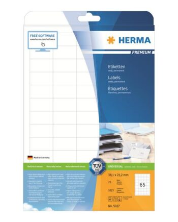 Herma Special Adresseetiketter 1625 Stk  38     21   Mm
