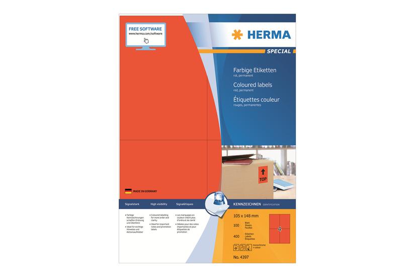Herma Special Etiketter Mat 400 Etikette A6