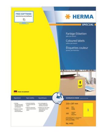 Herma Special Etiketter Mat 100 Etikette    A4