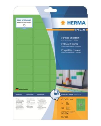 Herma Special Etiketter Mat 960 Etikette    45     21   Mm