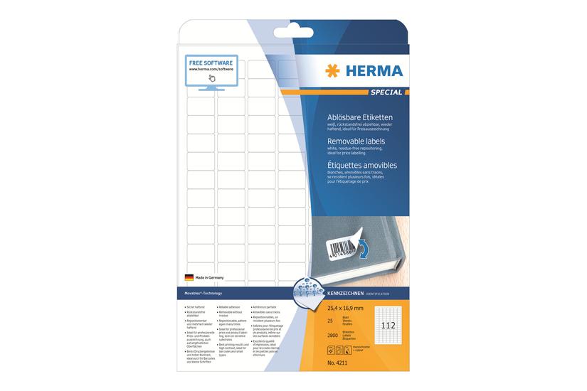 Herma Special Etiketter Mat 2800 Etikette 25 16 Mm