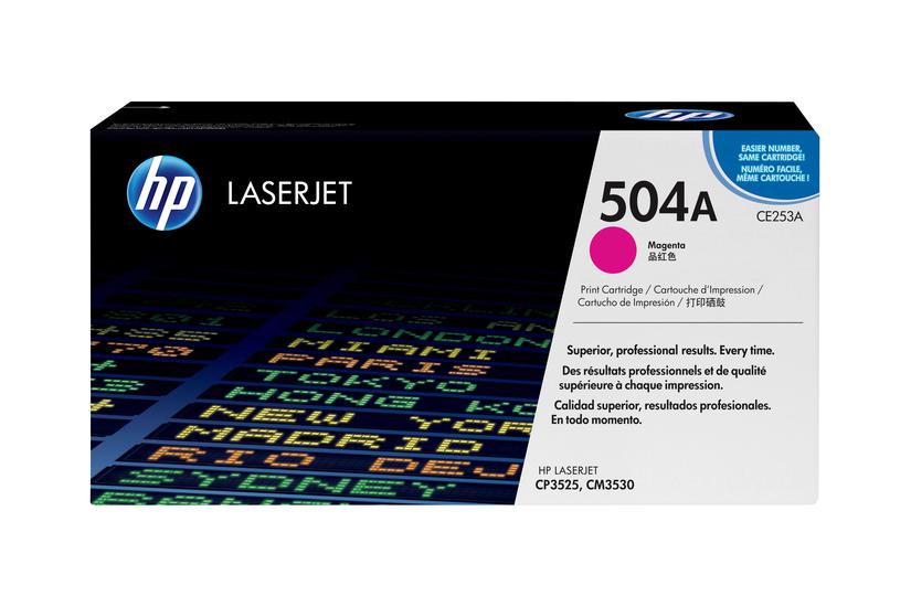 Hp 504a Magenta Original Laserjet Tonerpatron Ce253a