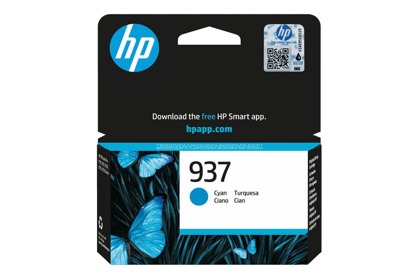 Hp 937 Cyan Original Blækpatron