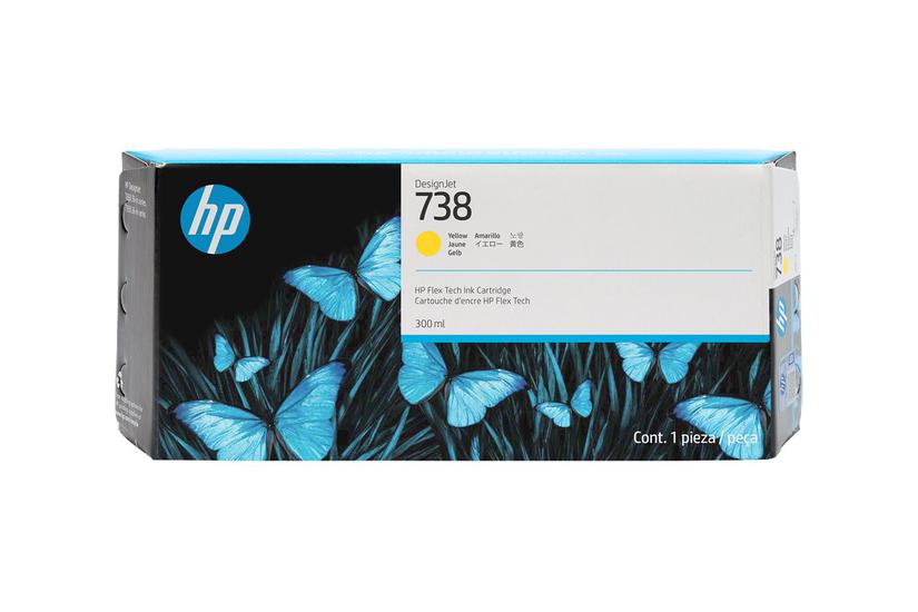 Hp 738 Gul Original Designjet Blækpatron