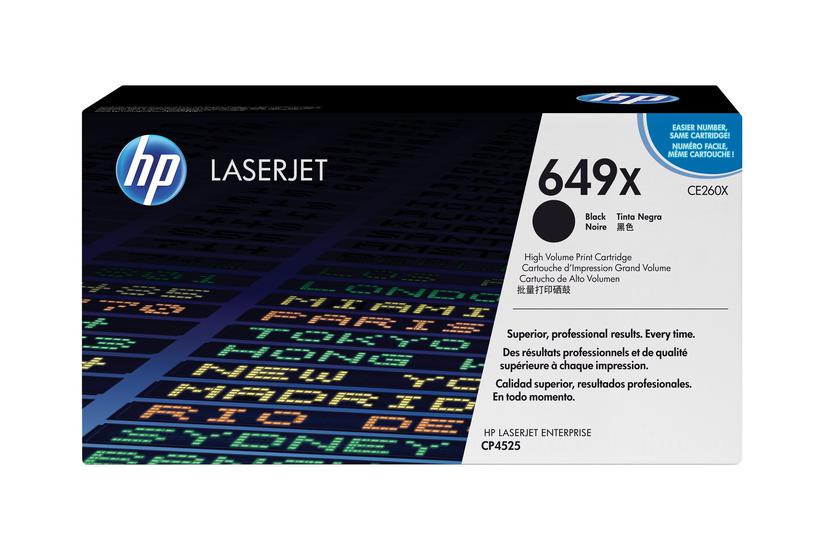Hp 649x Højtydende Sort Original Laserjet Tonerpatron Ce260x