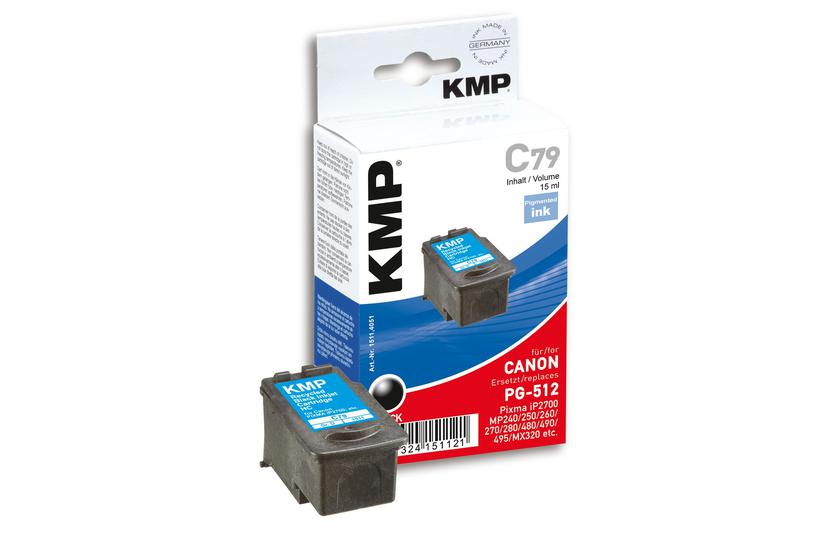 Kmp C79 Sort Kompatibel Blækbeholder Alternativ Til: Canon 2969b001 Canon Pg-512