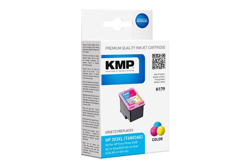 Kmp H179 Farve Cyan Magenta Gul Kompatibel Blækpatron Alternativ Til: Hp 303 Hp T6n03ae