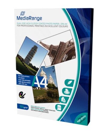 Mediarange Fotopapir Høj-skinnende 50 Ark A4 160