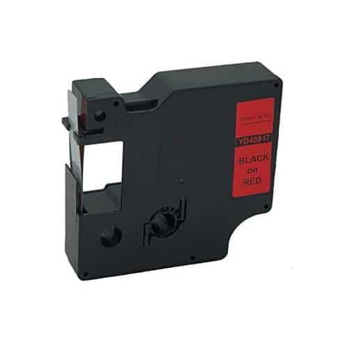 Dymo 40917 D1 Sort På Rød Tape Kompatibel S0720720 9mm   7m